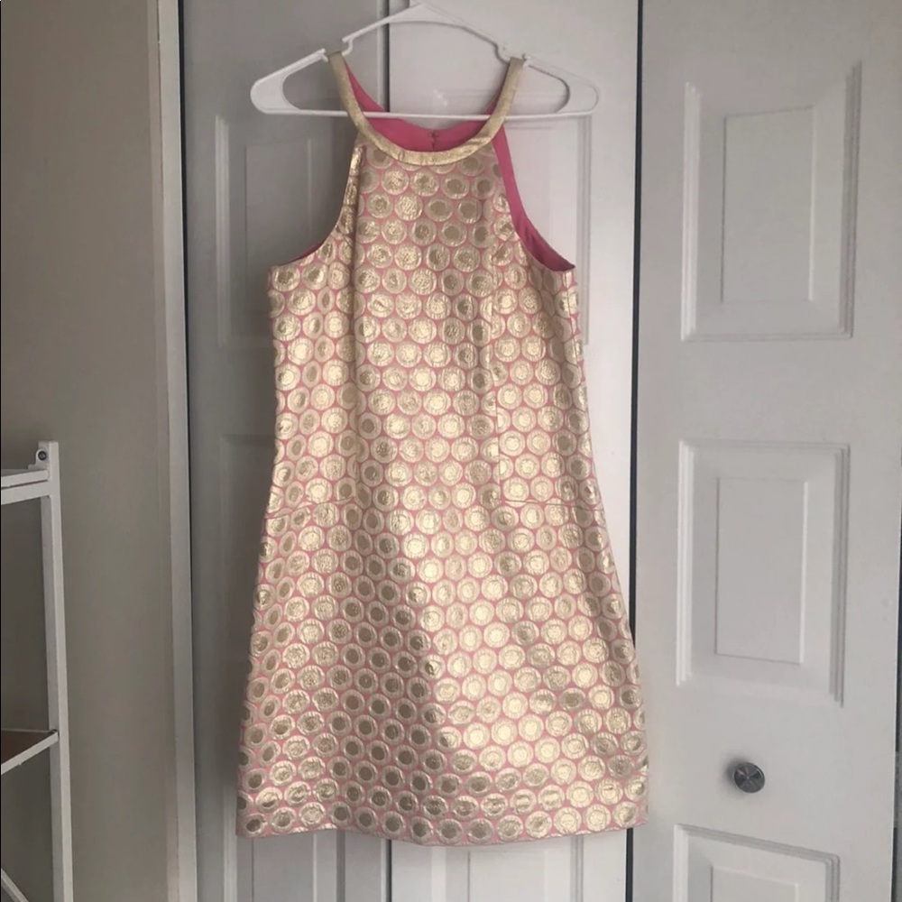 Gold and pink Lilly dress